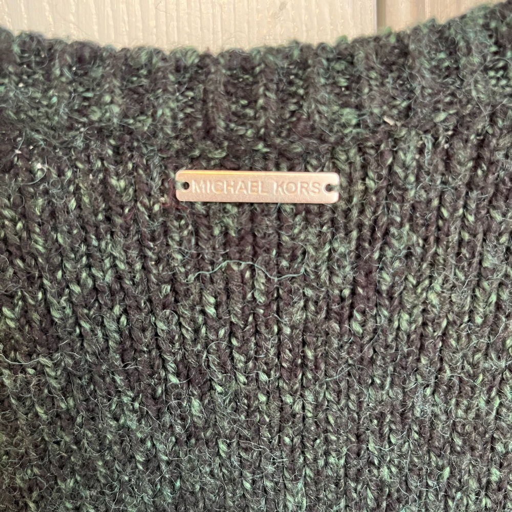 Michael Michael Kors Women’s Sweater Green Size Large String Front Embellishment - Picture 8 of 10
